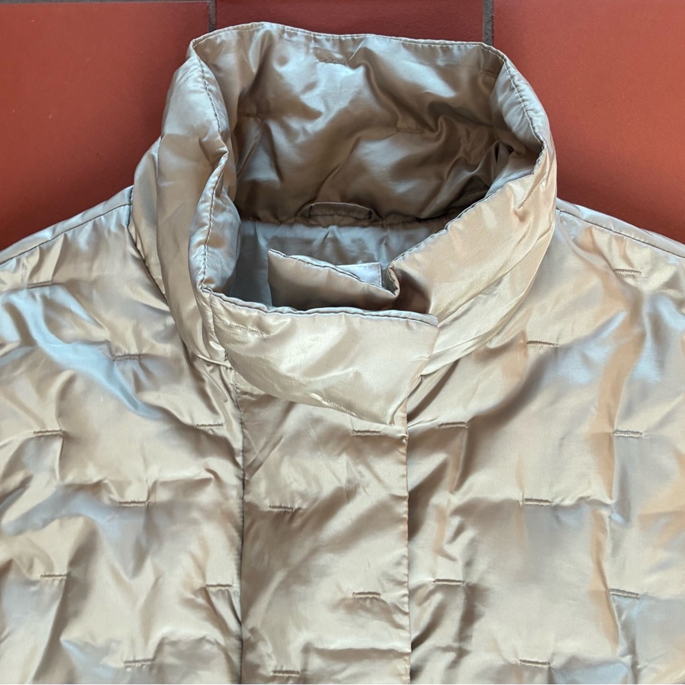 Talbots Light Tan Puffer Vest - Picture 14 of 16